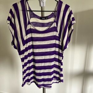 Purple striped ANA shirt